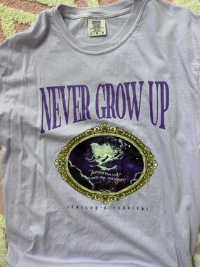 Comfort Colors Lilac Graphic Tee with Purple Print- Swiftie Inspired